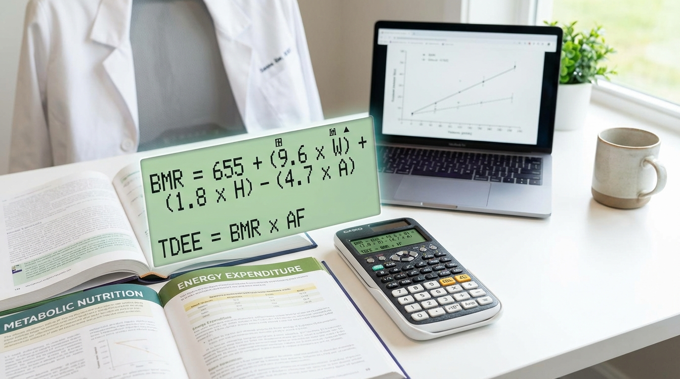 Calculadora de requerimiento energético: Harris-Benedict, Mifflin y más